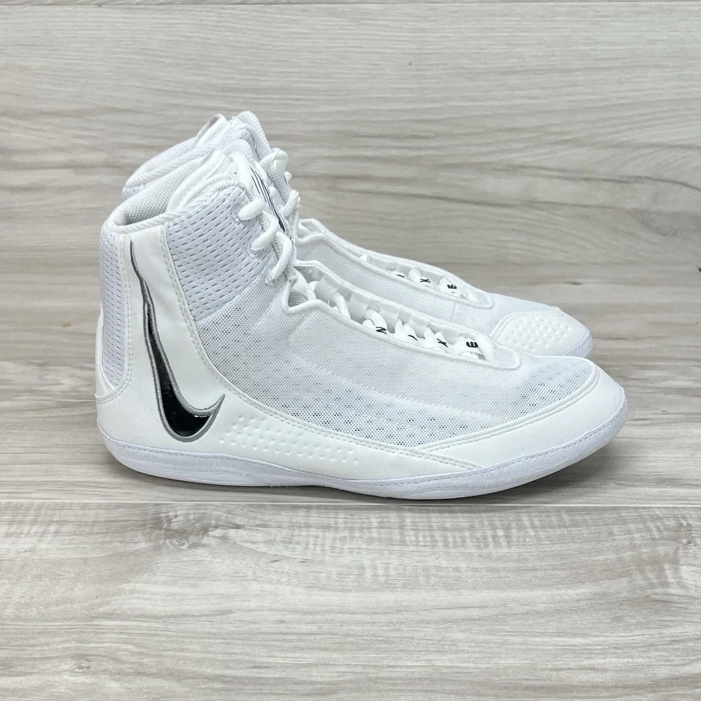 Nike Inflict 4 Wrestling Shoes White Mens size 9.5 HM9674-100